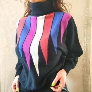 Vintage diamond drag turtleneck